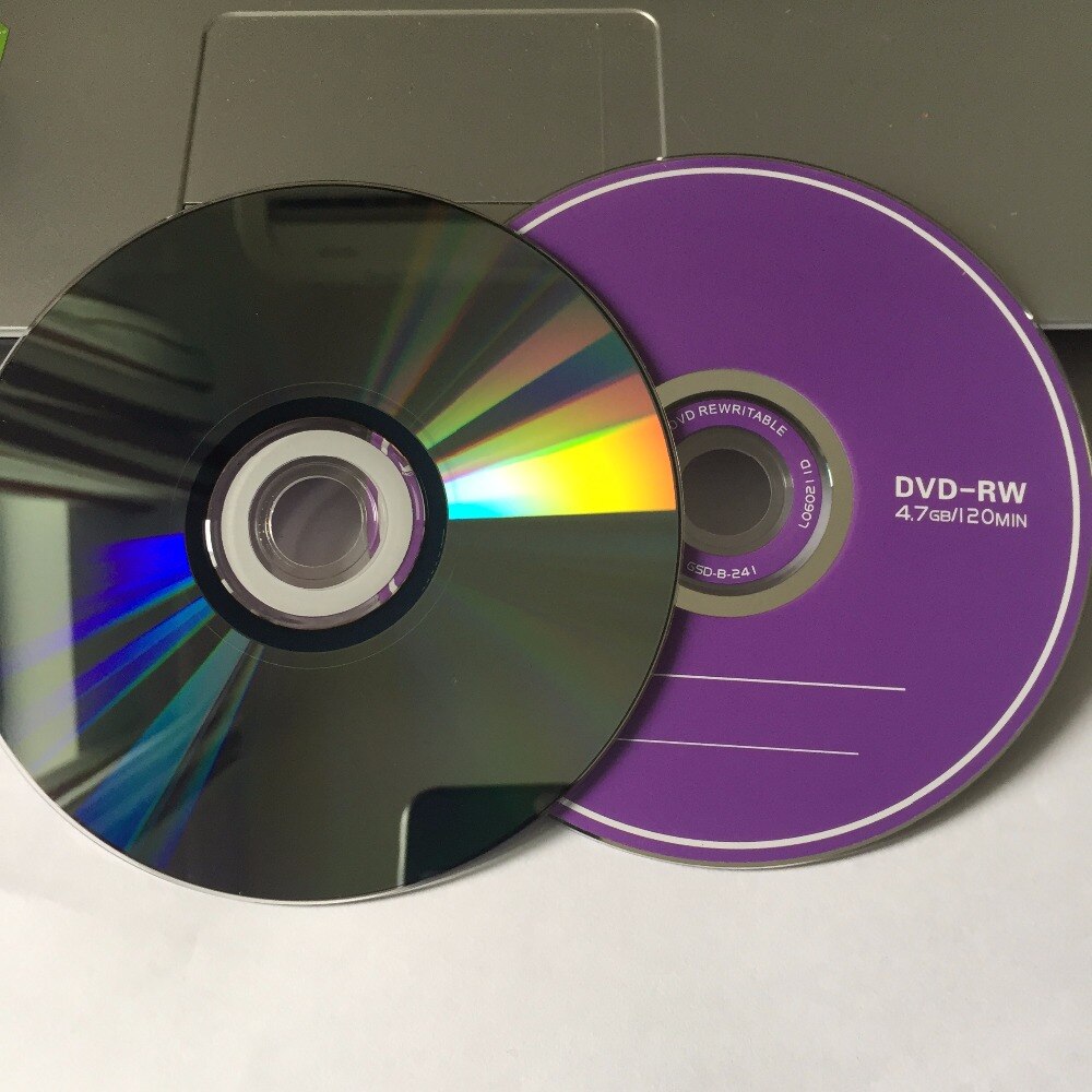 Disco DVD RW grado A X4, 10 discos, 4,7 GB, impreso en blanco