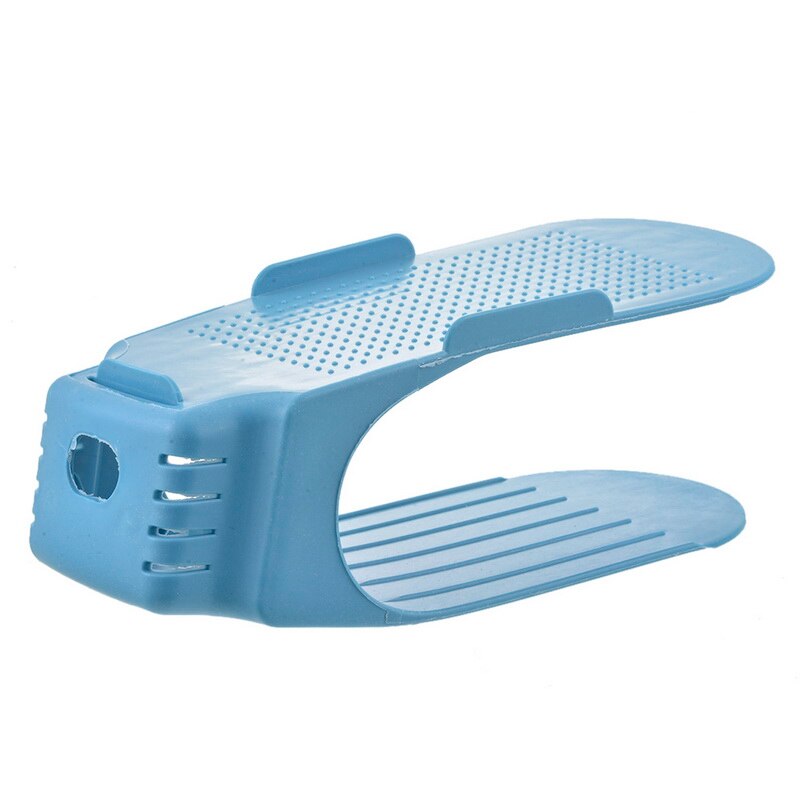 Simple Hallway Space Saving Shoe Rack 1pc Door Shoe Organizer Multi Layer Wall Cabinet Home Shoe Hanger: C blue