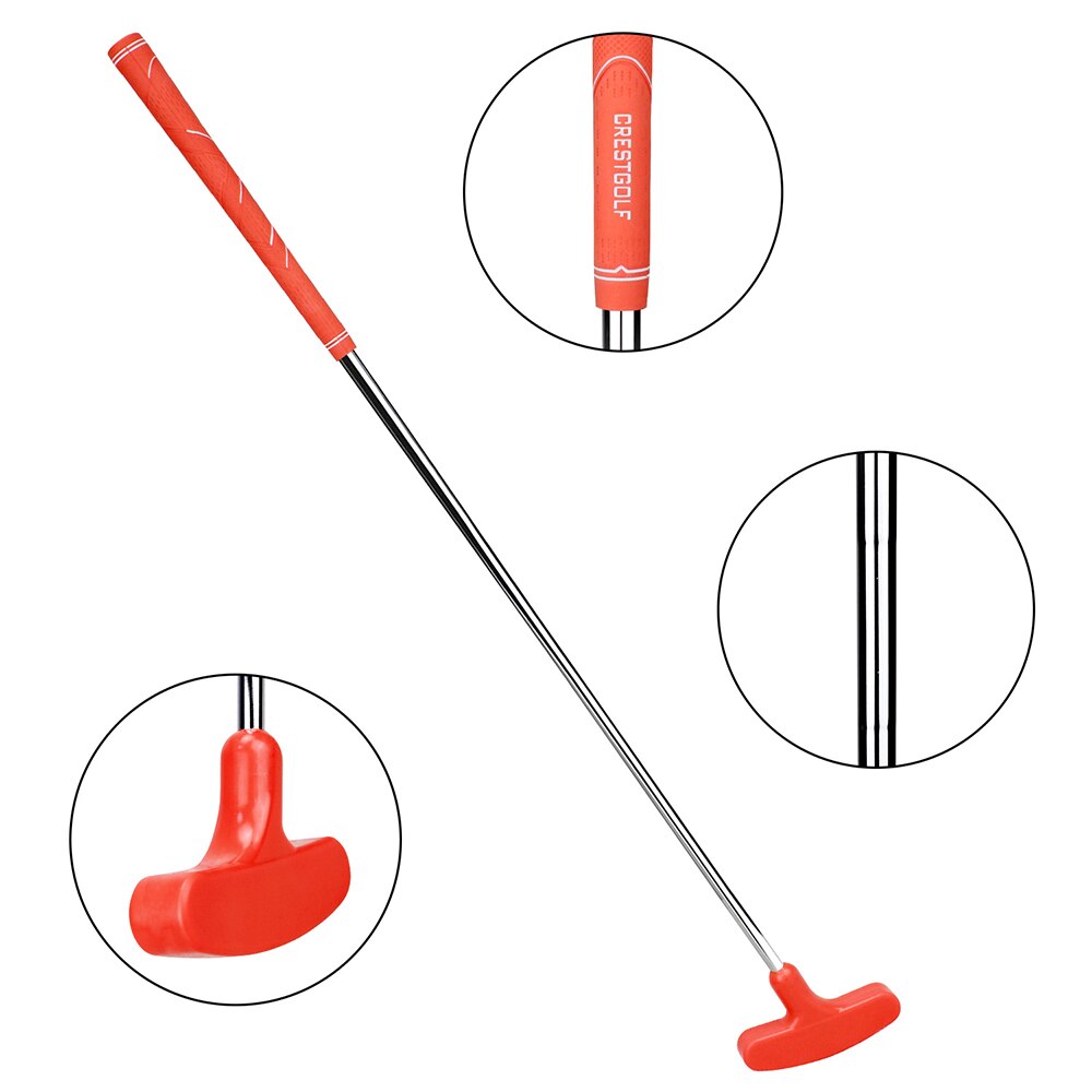 Mini Junior Golf Club Putter For Kid Left Right Handed Supplies: Orange golf putter