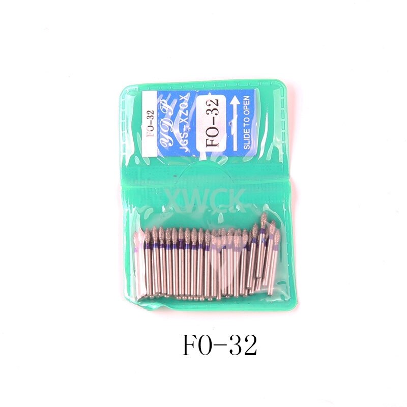 50pcs/bag Dental Teeth Polishing Burs Dental Diamond Polishers for Polishing Smoothing Teeth Polishers: Fo-32