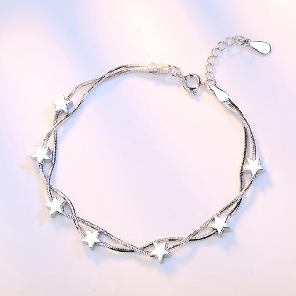 NEHZY 925 Sterling silber schmuck Neue frau platz fünf-Stern retro einfache Armbinde länge 20CM