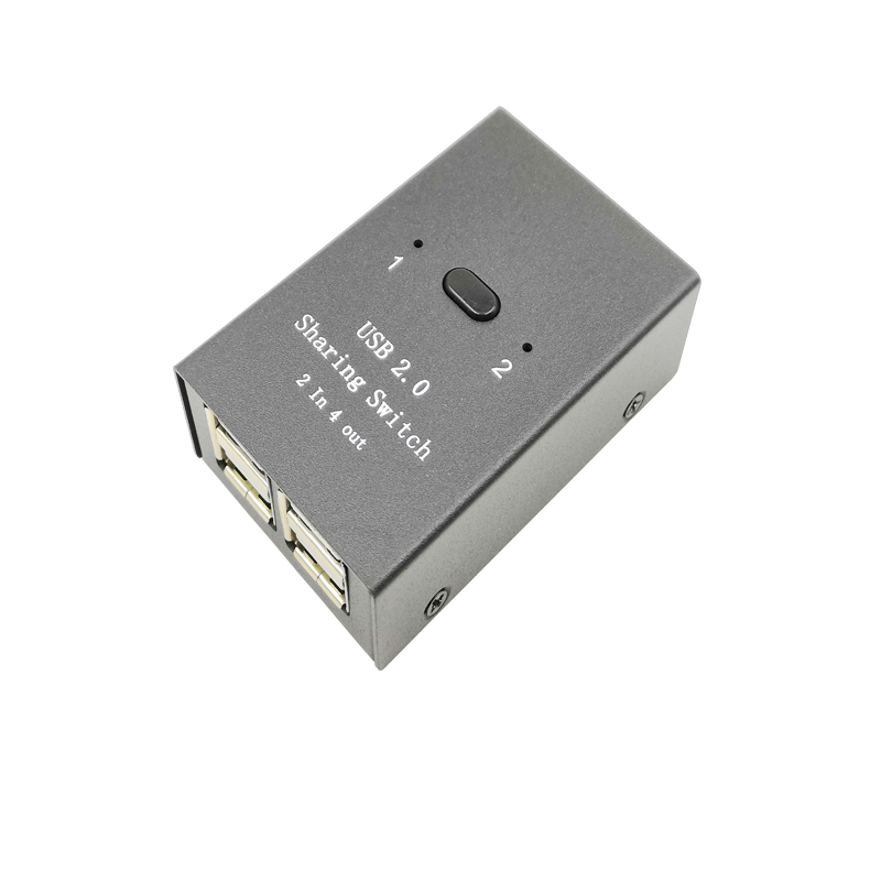 2 In 4 Out USB 2.0 Printer Switch Manual Button Separator Computer Mouse Keyboard U Disk Sharing Equipment USB PRINTER SWITCH