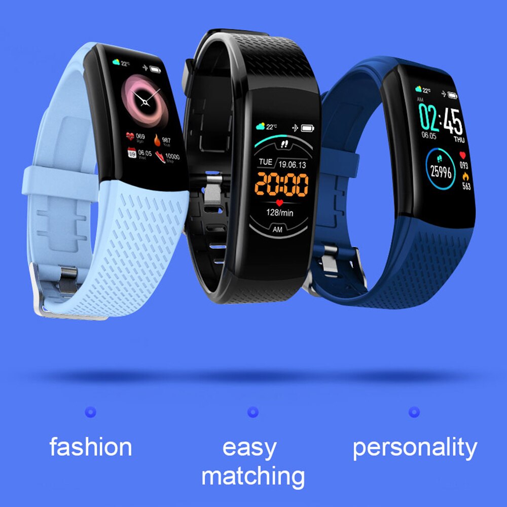 Smart Fitness Bracelet Blood Pressure Measurement Fitness Tracker Waterproof Smart Band Watch Heart Rate Tracker For Women Men