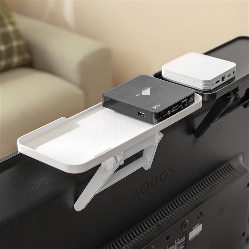 Rack TV Monitor box Organizer Scherm Top Opslag Plankhouder Praktische thuisopslag Computer Kantoor Multifunctionele organizer