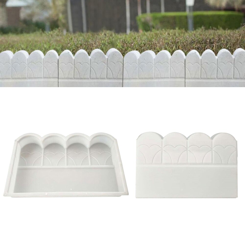 Fence Concrete Mold, Brick Cement Mould Garden Path Plastic DIY Tool Courtyard Garden Fence Mold Pavement Paving Moulds