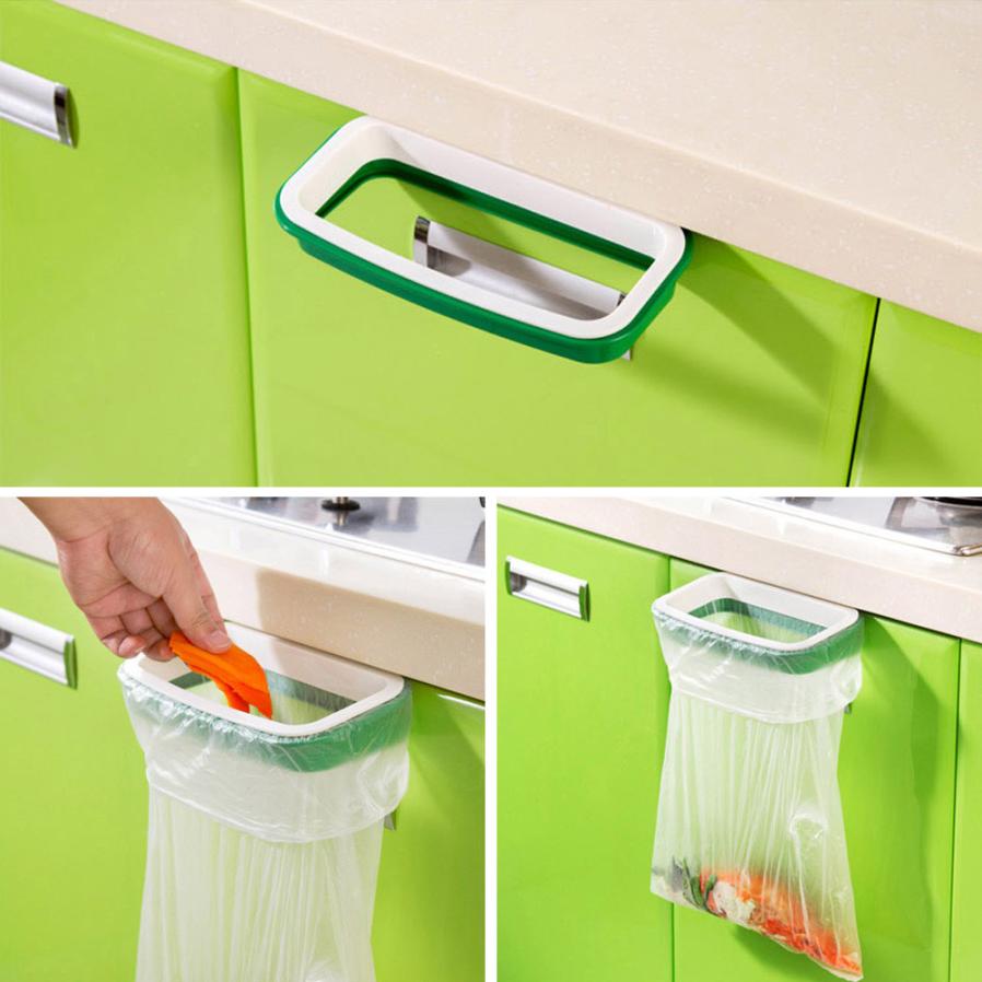 Hanging Kitchen Cupboard Drawer Door Back Style Stand Trash Waste Garbage Bin Bucket Backet Trash Rack Kitchen cooking tool