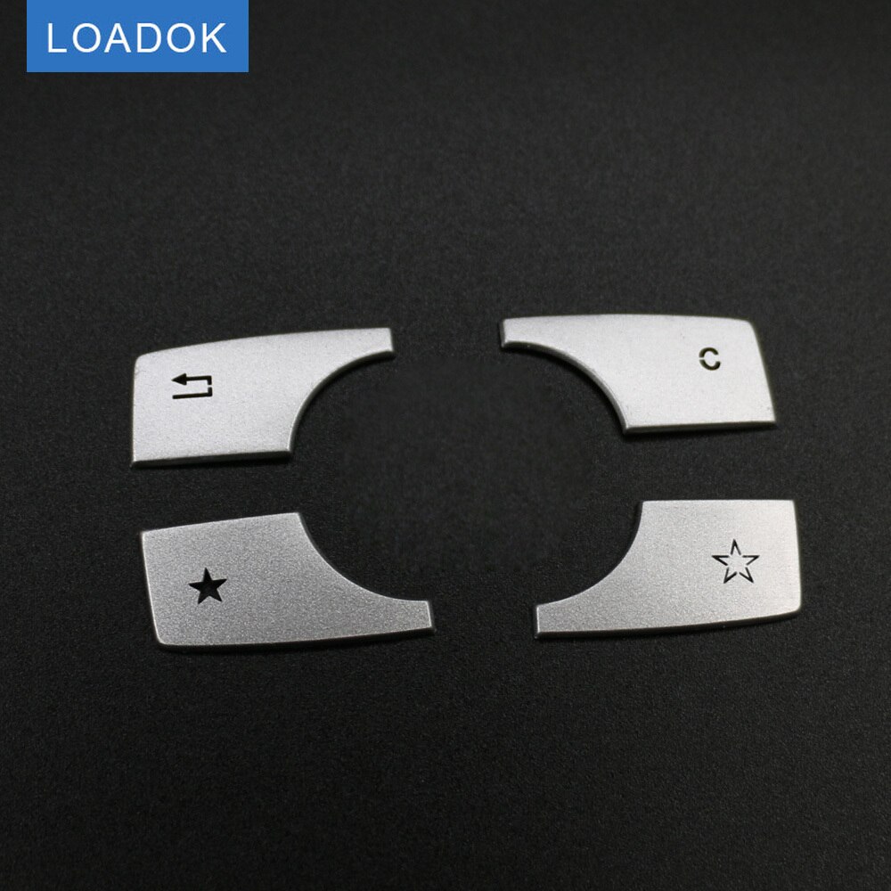 Botões botão do carro multimídia guarnição emblema capa adesivo para benz ml gl classe para benz acessórios