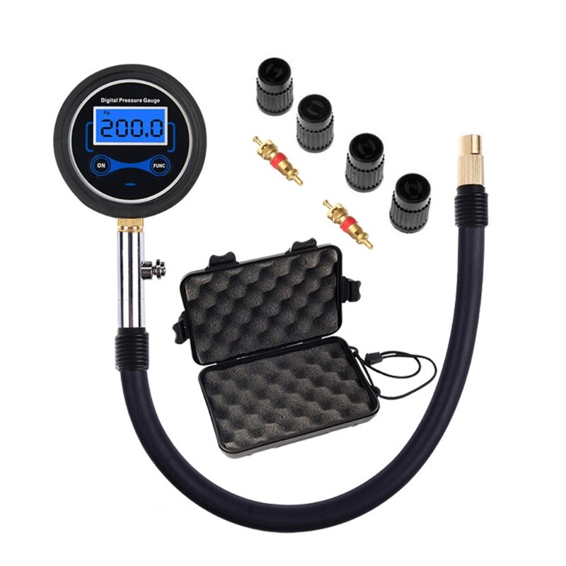 Digital High-Precision Tire Pressure Gauge 200 Psi Tire Pressure Gauge Tool
