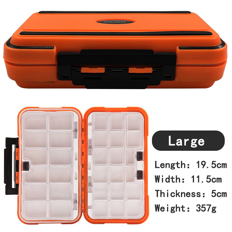 Boîte de rangement étanche pour matériel de pêche 12-30 compartiment, pour appâts, leurres, hameçons, accessoires de pêche à la carpe et à la mouche: Grand