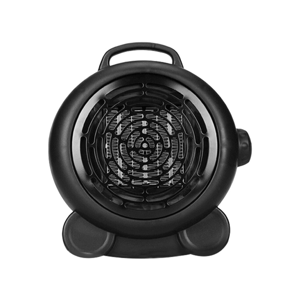 1000W Mini Electric Heater Home Heating Electric Warm Air Fan Office Room Heaters Handy Air Heater Portable Warmer Fan: Black