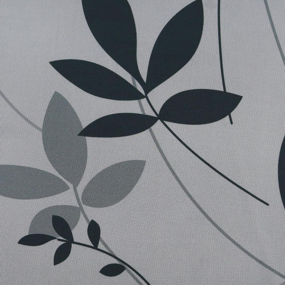 Romerska gardiner löv och kvistar tryckta tyll panel draperier tab top för hem kök dekoration 1 st