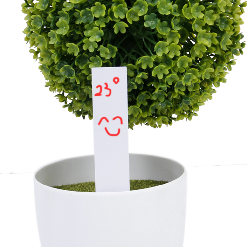 Paquete de 100 etiquetas de vivero de plantas de 4 pulgadas marcador de recipiente etiquetas de participación de jardinería reutilizables e impermeables para plantas: Blanco