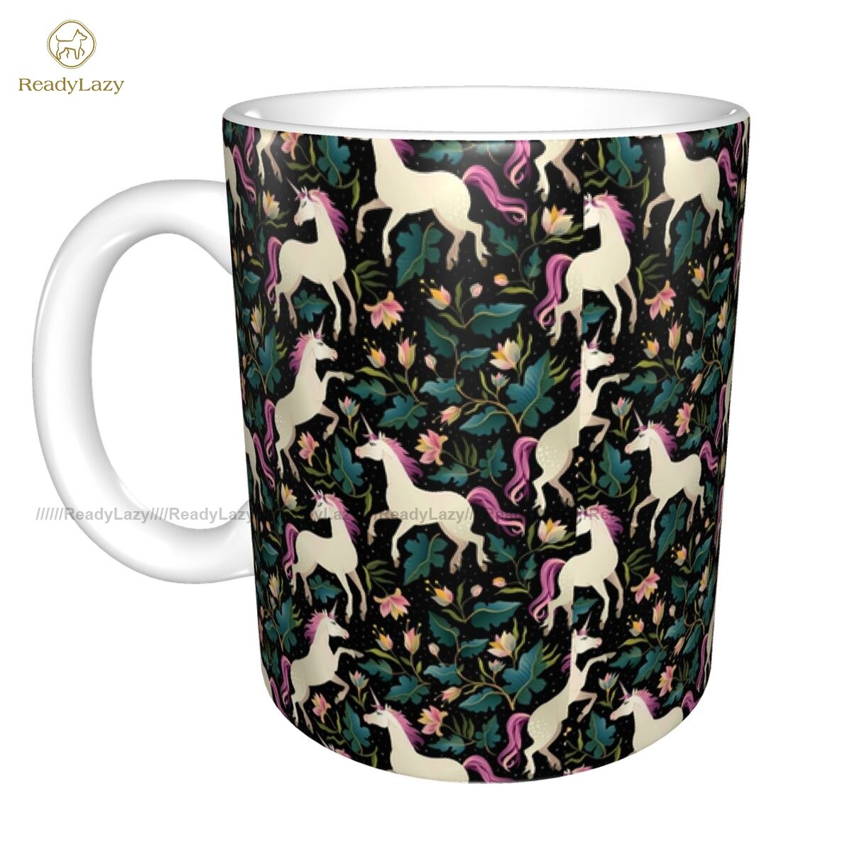 Unicorn Mug Funny Mug Ceramic Chocolate Cups: 1