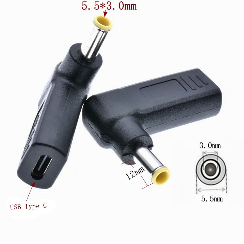 Dc Energie Adapter Stecker Konverter USB Typ C Weibliche zu 7,4x5,0mm 4,8x1,7mm 5,5 x 2,1mm Männlichen Laptop Dc Ausgang Jack Stecker: 5530 Pro Samsung