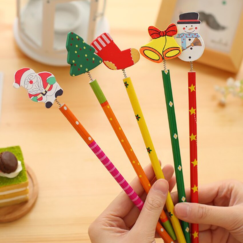 Gudotra Lot de 40 crayons gadgets de Noël avec décorations de Noël Crayons drôles Gadgets de Noël pour enfants, gadgets d'anniversaire (40