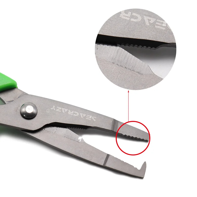 Zyz Multifunctionele Vissersschaar Titanium Geplateerd Roestvrij Staal Ultralichte Draagbare Visserijtang Gereedschapsuitrusting