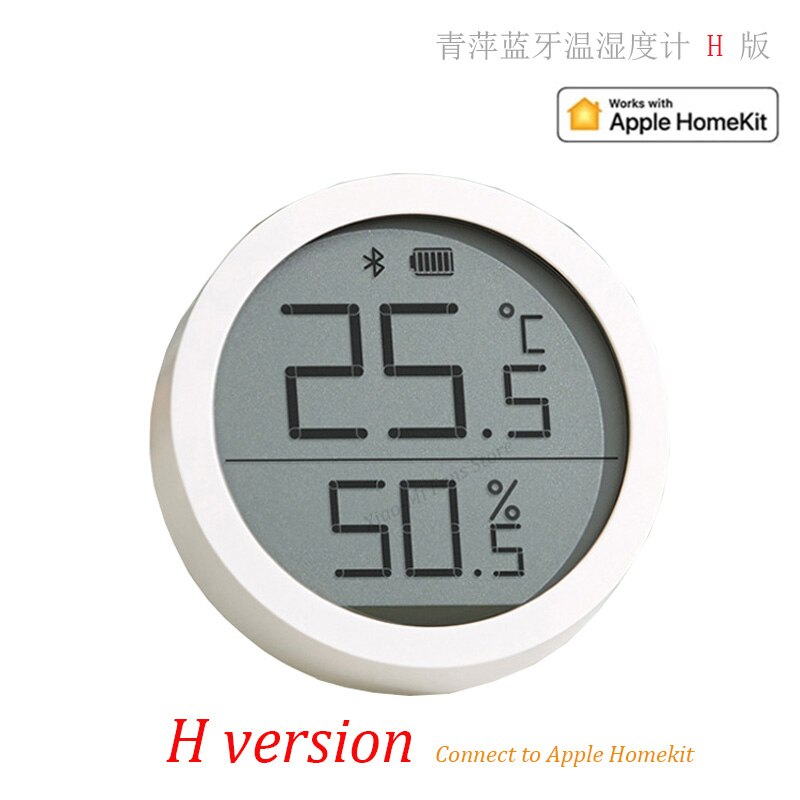 Xiaomi cleargrass qingping bluetooth-termometer hygrometer temperaturfuktighetssensor för apple siri homekit / mi mijia app hem: 1pc h version
