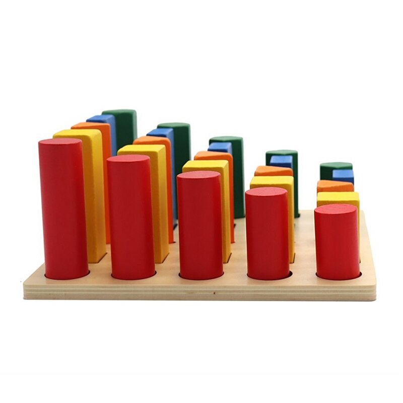 Holzspielzeug, fingergreifbrett, farbstecker, lernspielzeug, sensorisches Ausbildung, farbunterscheidungstafel