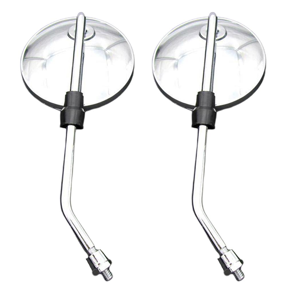 Motorspiegels Universele 8 mm ronde motorfiets achteruitkijkspiegels Stuur voor mountainbike crossmotor ATV