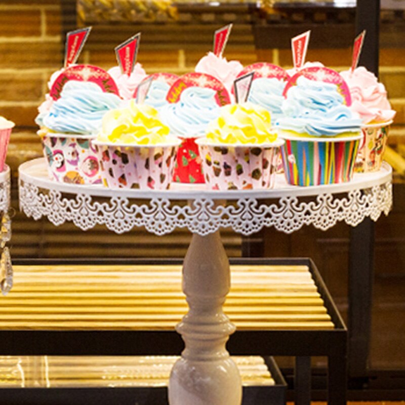 Round Metal Cake Holder Cake Stand Cupcake Dessert Display for Tea Party Wedding Kitchen,Dining & Bar TB