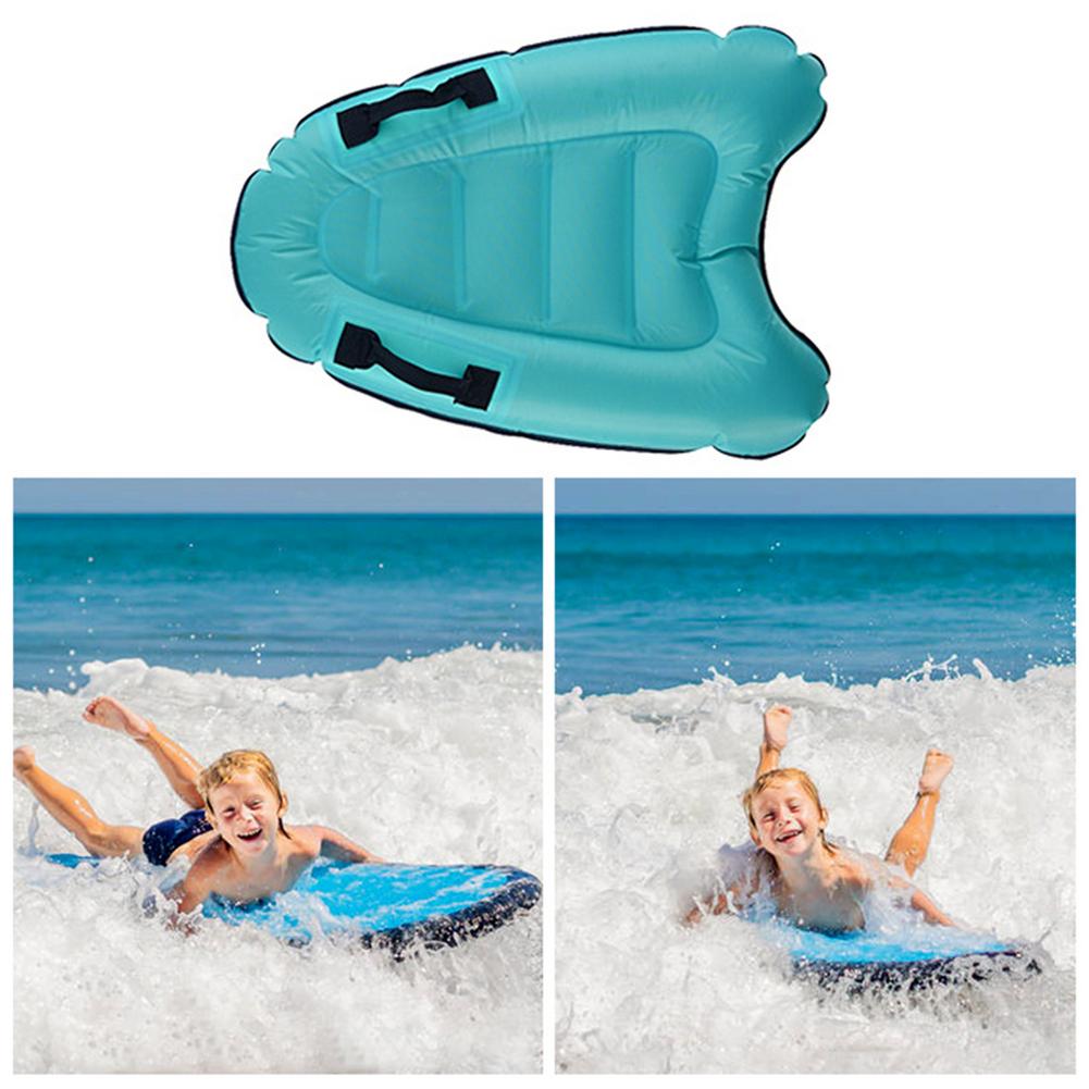 Outdoor Inflatable Surfboard Solid Color Buoy Kickboard Kids Safe Sea Beach Surfing Board