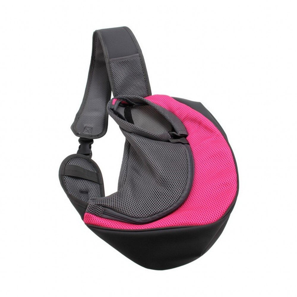 S/L Pet Puppy Carrier Outdoor Travel Hond Kat Schoudertas Mesh Oxford Single Comfort Sling Handtas Tassen huisdier Product: Rose Red / L