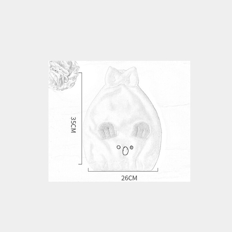 Dessin animé Koala Salle De Bain Magique Microfibre Cheveux Serviette Pour Les Femmes Adultes Serviettes Serviette De Bain Chapeau Casquette Turban Sèche