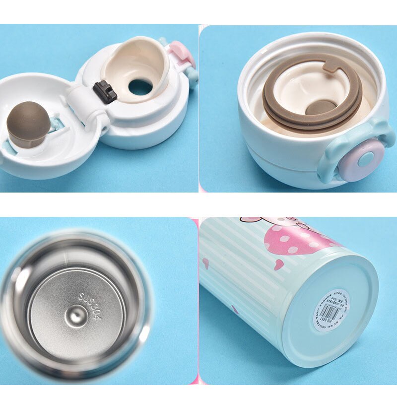 350ML/500ML Kids Thermos Coffee Mug Thermocup Thermos Stainless Steel Water Bottle Vacuum Flasks Insulated for Children