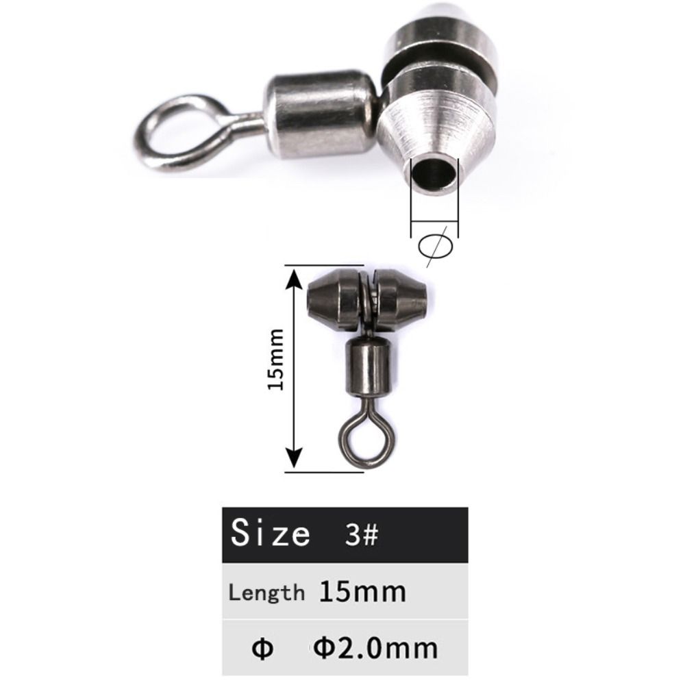 Accessories 3 Way Fishing Rigs Connector Fishing Connector 3 Way Fishing Swivels Cross Line Swivel Fishing Bearing Swivels: Brown