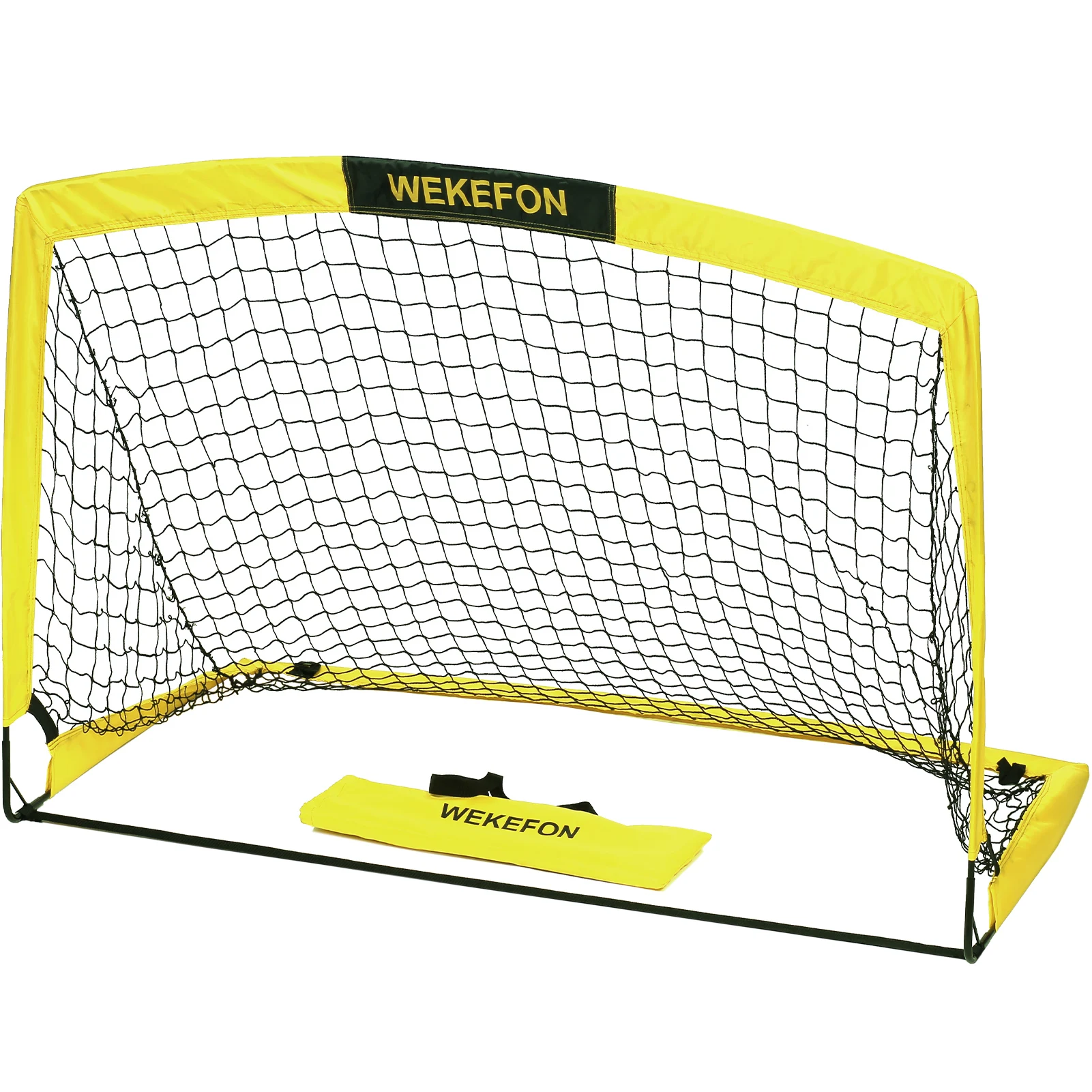 Portería de fútbol portátil para niños, Red de 5 'x 3,1' para adultos y jóvenes, patio de juegos, patio trasero, entrenamiento en interiores y exteriores: Morado