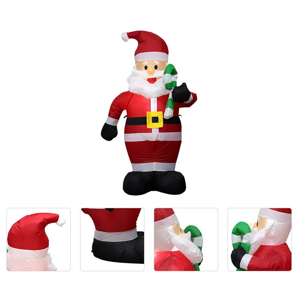 1 Set Inflatable Santa Claus Decor Prop Christmas Layout Decoration US Plug