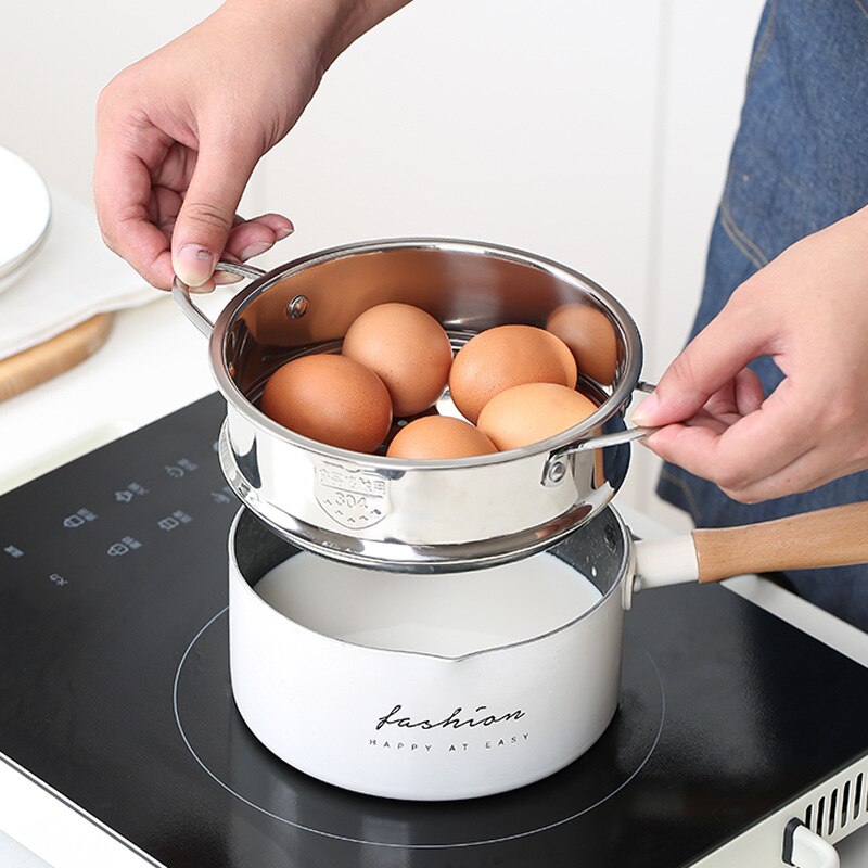 Small Milk Pan Household Non Stick Pan Maifan Stone Instant Noodle Baby Decoction One Child Food Supplement Pan