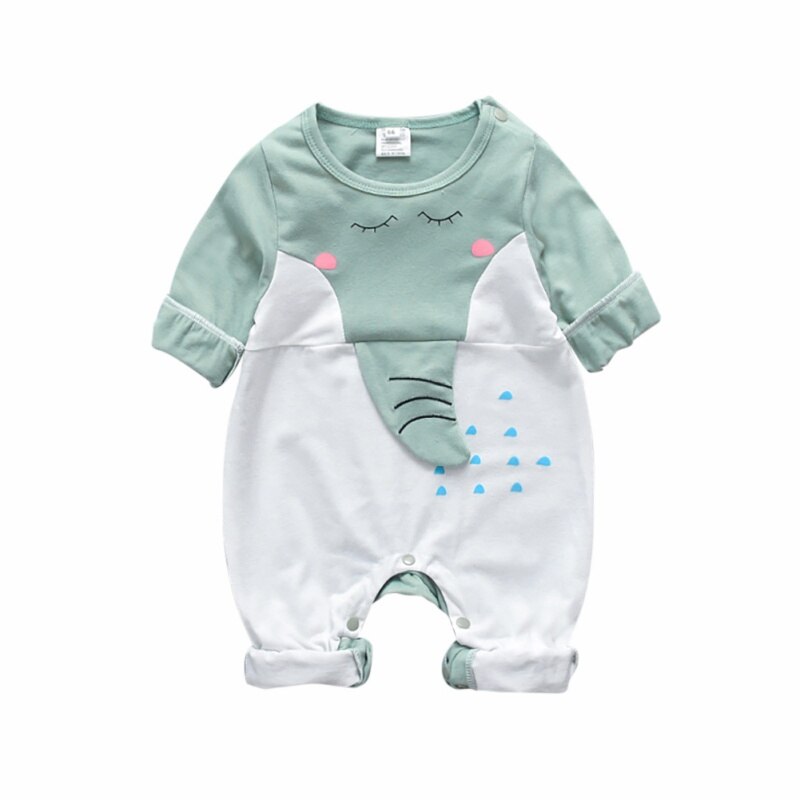Baby Jongen Meisje Kleding Herfst Casual Cartoon Print Romper Baby Lange Mouw Kinderen Jumpsuit Outfits