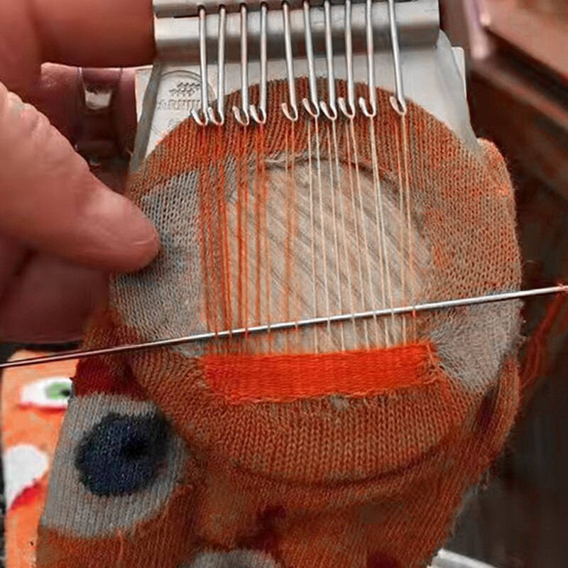 Speedweve DIY Apparel Sewing Small Loom Small Mender Loom Small Loom For Darning Machine With Instructions Accessories