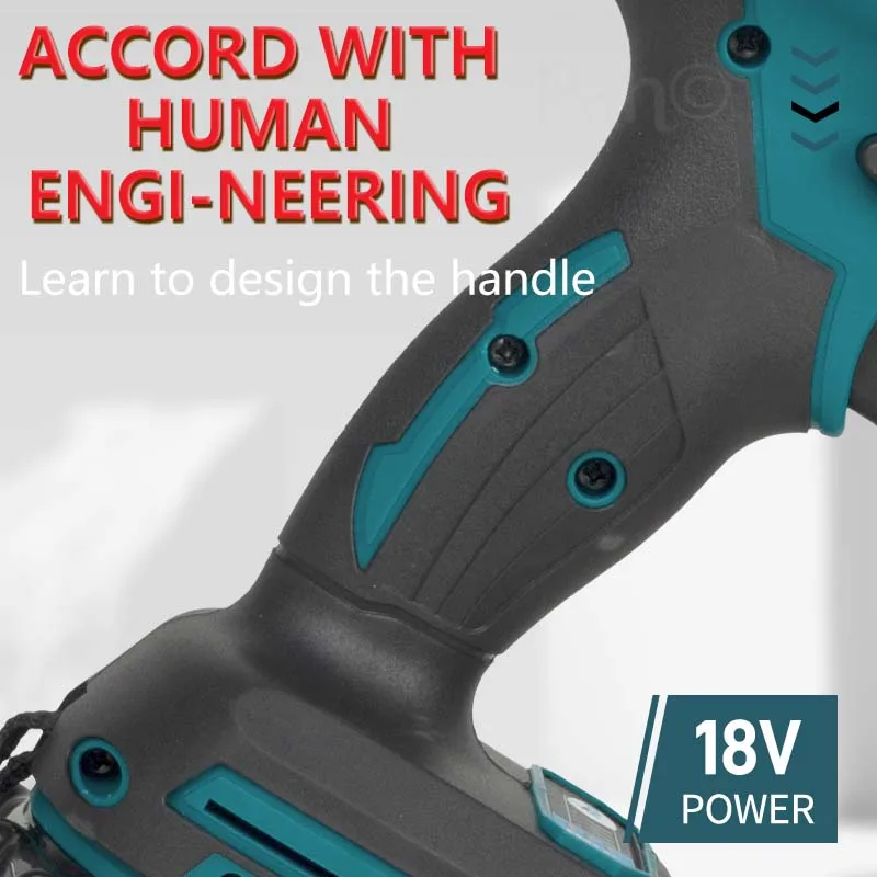 MAKITA 18V Lithium elektrische wiederaufladbare Handbohrmaschine 13mm DDF487RTJX zwei Ladung eine Ladung 5,0AH