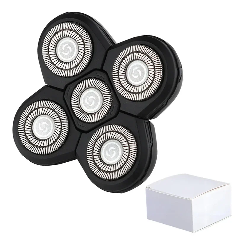 Replaceable Electric Shaver Head And Nose Trimmer Hair Clipper Head Spare 3D 4D 5D 6D 7D 8D 9D Floating Cutter Razor Beard Head: light yellow