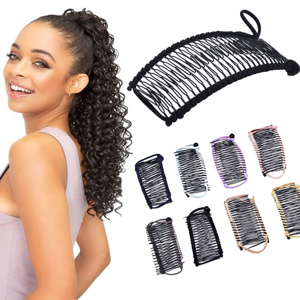 20/30 Zahn Banane Haarspange für dickes lockiges schweres Haar Kämme Vintage Bar Verschluss Haarnadeln Modellierungswerkzeuge Haarschmuck