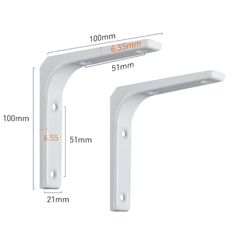 2Pcs L Bracket Heavy Duty Floating Shelf Bracket Corner Brace Support: Rose