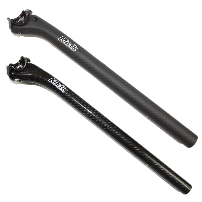 MCFK-tija de sillín de fibra de carbono para bicicleta de montaña, piezas de asiento mate, 27,2/30,8/31,6x400MM, desplazamiento, 25mm, ultraligero