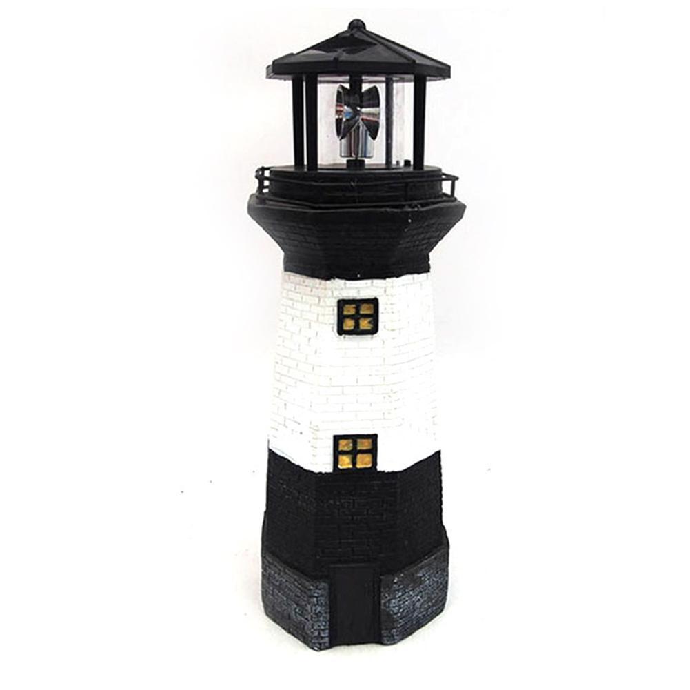 1x Lighthouse Lamp Solar Powered Decorative Light For Yard Patio Decoration Lawn Path Garden V0Z8: Default Title