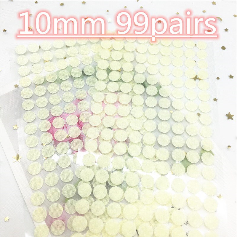30mm 10mm colorido redondo adesivo auto adesivo prendedor fita ganchos e laços forte cola fita diy dot adesivo disco de náilon: 10mm beige 99pair