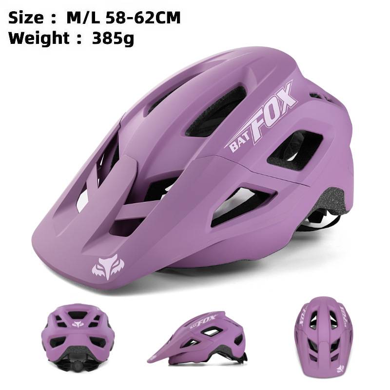 BATFOX Mountain Bike MTB Helmet Cycling Downhill Bicycle Road Ultralight Breathable Men Women Integrally-molded Casco Ciclismo: Clear