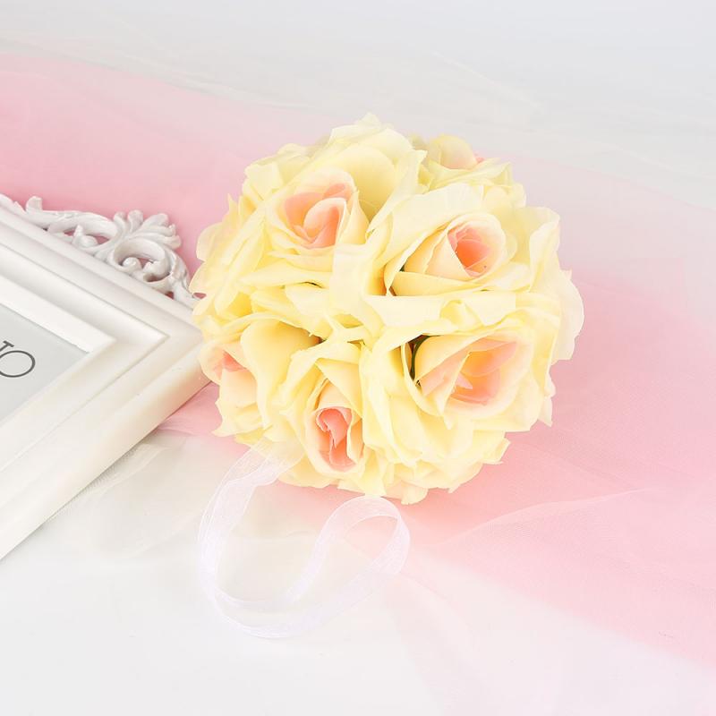 Simulation Of Encrypted Ball Flower Ball Centerpieces Cloth Rose Decorative Hanging Flower Ball Wedding Kissing Ball