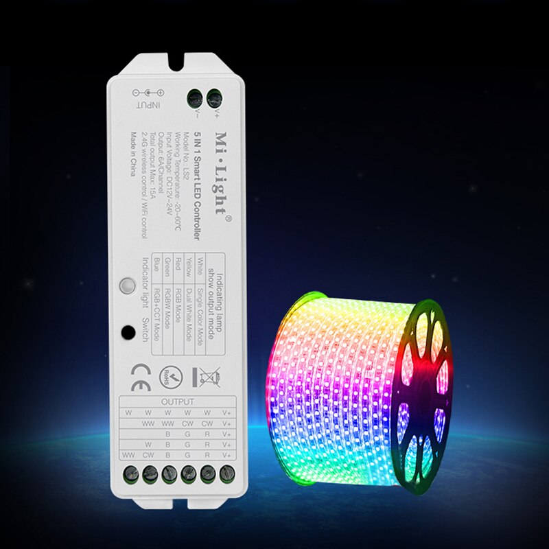 Milight LS2 2,4G Wireless 5 IN 1 Smart Led-Controller Für einfarbige CCT RGB RGBW RGBWW RGB + CCT Led-Controller