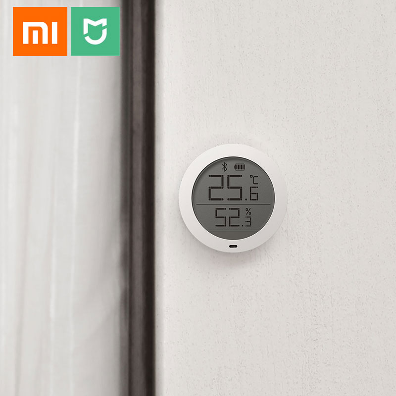 Xiaomi Mijia-hygrothermographe, capteur de température Bluetooth, haute sensibilité et humidité, avec écran LCD, affichage sur application