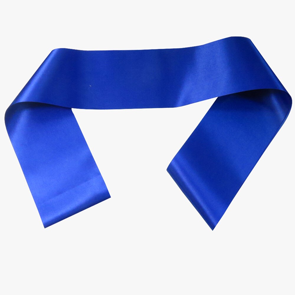 5pcs as a lot Blank ribbon plain sash 10 colors fabric Red blue white etc satin for wedding birthday baby shower DIY: Dark Blue