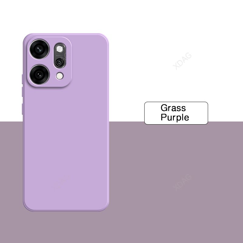 Funda de teléfono Original para OPPO Reno14 Reno 14 Pro 14Pro 5G Funda de con borde recto de silicona líquida suave y Simple