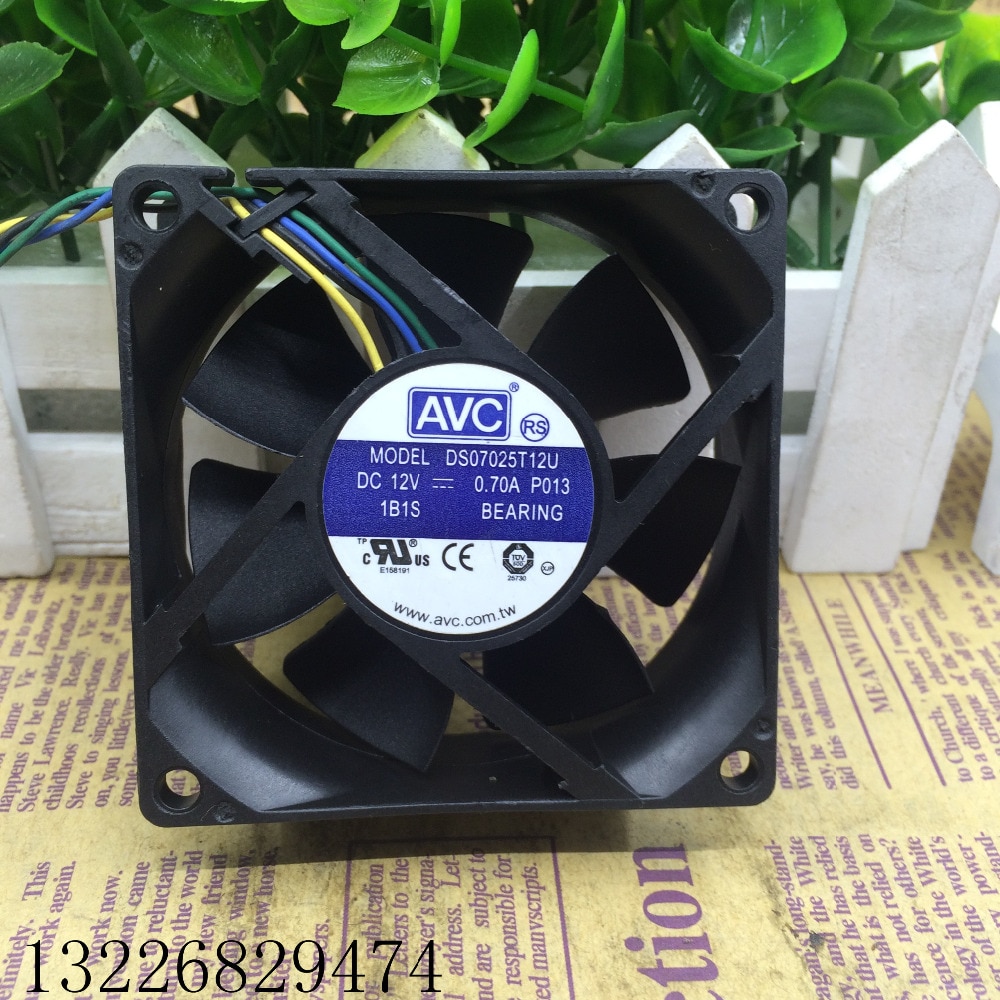 Ventilateur De Refroidissement CPU Pour Ordinateur Tout-en-un - Compatible KDB0712HB D117 - Connecteur 4 Broches, Aluminium Et ABS