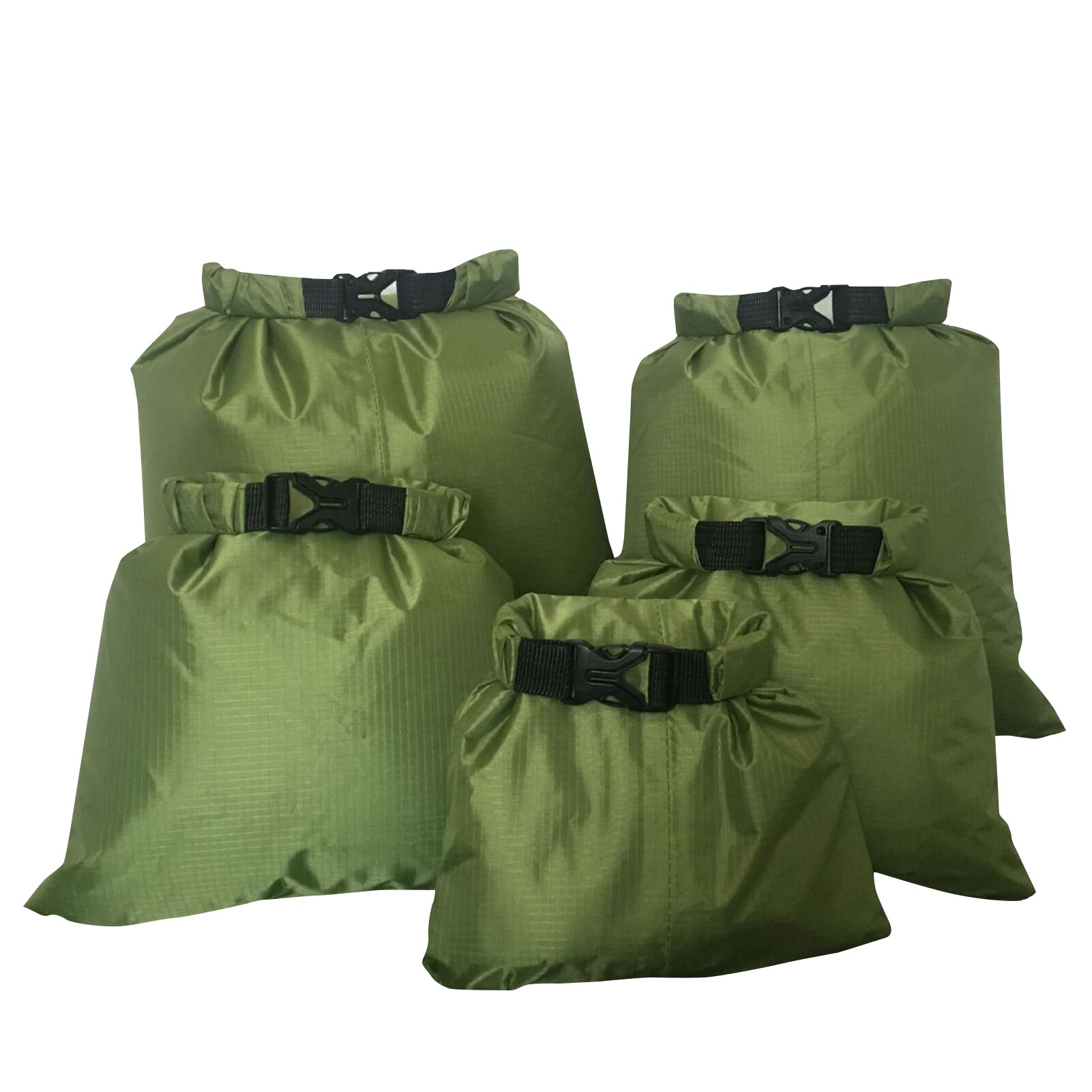 5 Pcs/Set Outdoor Swimming Waterproof Bag Camping Rafting Storage Dry Bags