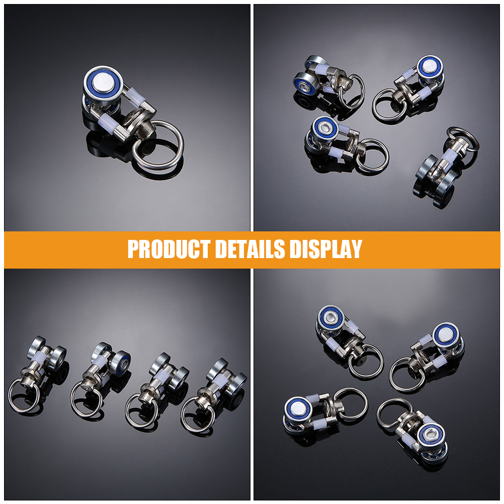 10pcs Curtain Track Curtain Pulley Glider Silent Hook Curtain Track Sliding Wheel Bearing Roller HardwareAccessory
